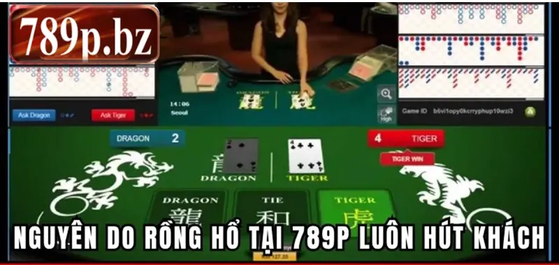 Nguyên do rồng hổ tại 789P luôn hút khách